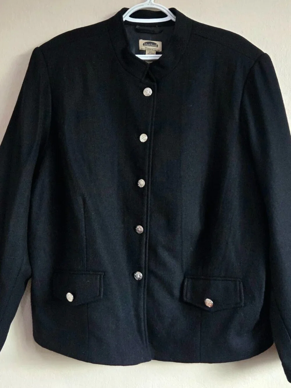 Vintage Mark Reed Wool Blazer/Jacket – Size 24W – China – Black 🖤🧥